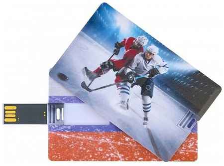Подарочный USB-накопитель хоккей оригинальная флешка пластиковая карта 8GB