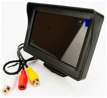 Автомобильный монитор для камеры заднего вида /регулировка угла наклона/цветной, светодиодный, диагональ 4.3 дюйма/ автомобильный монитор M842 19848959881314