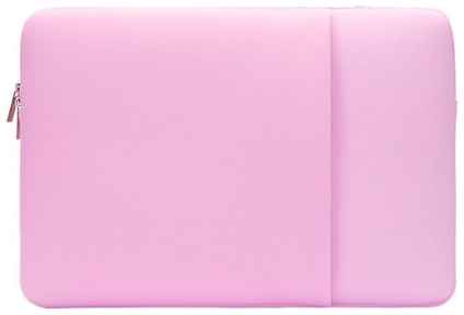 ZaMarket Чехол для ноутбука 15.6-16 дюймов, на молнии, из водоотталкивающей ткани, размер 39-30-2 см, розовый 19848960920353