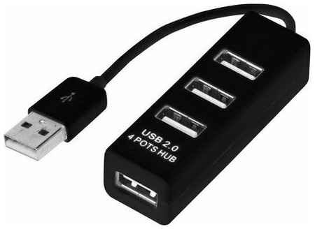 Разветвитель USB на 4 порта черный REXANT 19848965613806