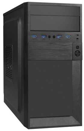 Корпус Minitower ExeGate BAA-105U4-01-AAA450 (mATX, AAA450 с вент. 8см, 4*USB3.0, HD аудио, черный) EX291152RUS 19848966573244