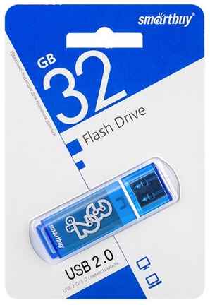 SmartBuy USB накопитель 32 GB Smart Buy Glossy Series Blue 19848967777187