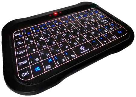 Беспроводная мини клавиатура GoldMaster T18 клавиатура с тачпадом 2,4Гц с подсветкой, с полной сенсорной панелью умный пульт ДУ для Android/Windows