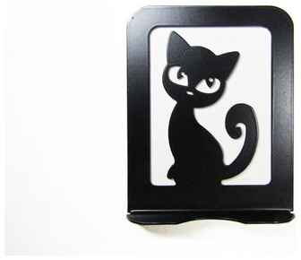 NOEZ Подставка для телефона ноэз ″Кошка″ черный матовый 19848976088153