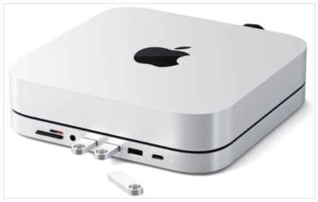 USB док станция с подставкой Satechi Mac Mini Stand & Hub для Mac Mini 19848981109993