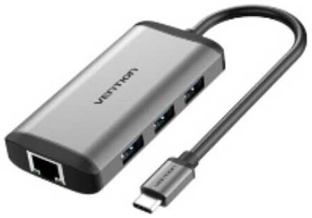 USB-концентратор Vention Разветвитель CNCHB 3-Port USB3.0 Hub + USB-C + HDMI 19848981156448