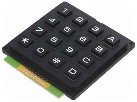 Клавиатура ACCORD KB1604-PNB, Пластмассовая клавиатура, 16, 65x64мм, numeric, 1шт