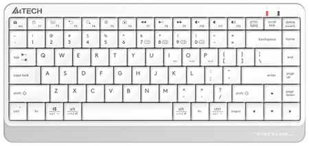 Клавиатура A4Tech FBK11, USB, белый/серебристый 19848983117717