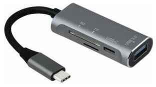 Хаб USB Type-C с кардридером USB 3.0 + Type-C + SD/microSD | ORIENT JK-329 19848989743085