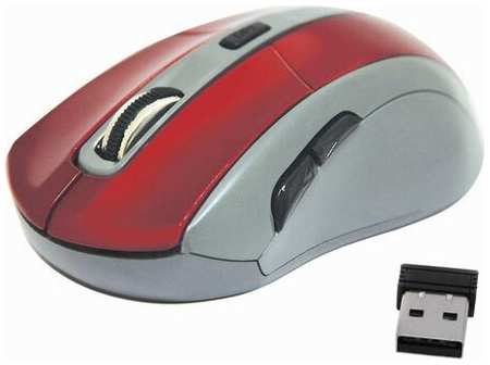 Мышь беспроводная DEFENDER ACCURA MM-965, комплект 4 шт USB, 5 кнопок + 1 колесо-кнопка, оптическая, красно-серая, 52966