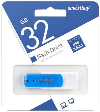 SmartBuy Память Smart Buy ″Diamond″ 32GB, USB 3.0 Flash Drive, синий 19848992272858