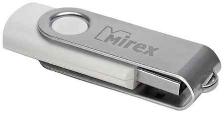 Флешка Mirex SWIVEL WHITE, 32 Гб, USB2.0, чт до 25 Мб/с, зап до 15 Мб/с, белая 19848994821589