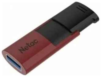Флеш Диск Netac U182 Red 256Gb NT03U182N-256G-30RE , USB3.0, сдвижной корпус, пластиковая чёрно-красная 19848996069458