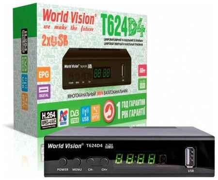 TV-тюнер World Vision T624 D4 черный 19848997176719