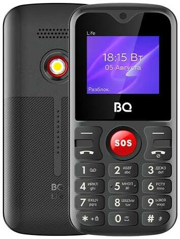 Телефон BQ 1853 Life, 2 SIM, черно-красный 19848998028738