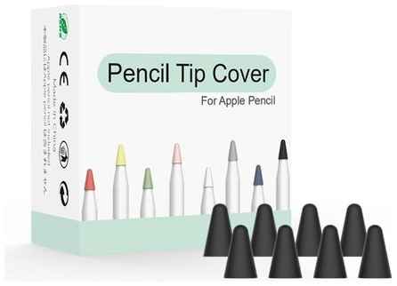 Grand Price Износостойкие сменные чехлы для наконечника стилуса Apple Pencil / Pencil 2-го поколения, 8 шт, разноцветный