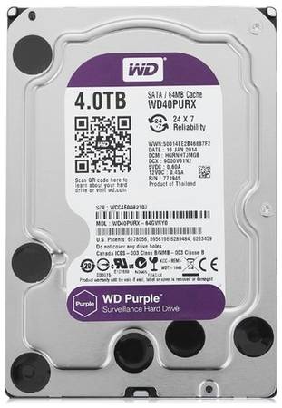 Жесткий диск Western Digital WD Purple 4 ТБ WD40PURX 1984970977