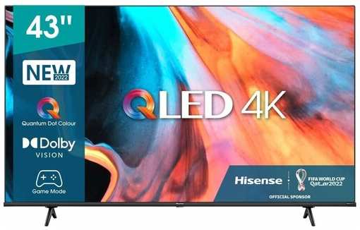 43″ Телевизор Hisense 43E7HQ, QLED, 4K Ultra HD, смарт ТВ, VIDAA