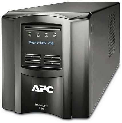 Интерактивный ИБП APC by Schneider Electric Smart-UPS SMT750IC черный 500 Вт 198562730713