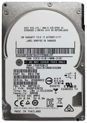 Жесткий диск Lenovo 00FC613 600Gb 10000 SAS 2,5″ HDD