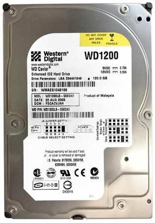 Жесткий диск Western Digital WD1200LB 120Gb 7200 IDE 3.5″ HDD 198565005161