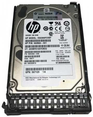 Жесткий диск HP 728712-B21 300Gb SAS 2,5″ HDD 198565030592