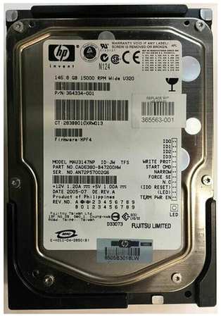 Жесткий диск HP 364334-001 146,8Gb U320SCSI 3.5″ HDD 198565031639