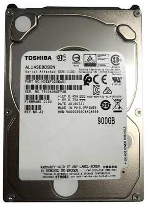 Жесткий диск Toshiba HDEBF02GEA51 900Gb 10500 SAS 2,5″ HDD