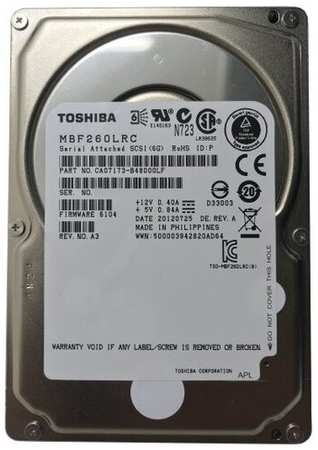 Жесткий диск Toshiba CA07173-B48000LF 600Gb SAS 2,5″ HDD 198565091140
