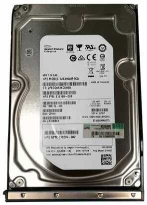 Жесткий диск HP 834132-001 8Tb 7200 SAS 3,5″ HDD 198565091507