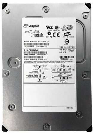 Жесткий диск Seagate ST373453LC 73,4Gb U320SCSI 3.5″ HDD 198565118211