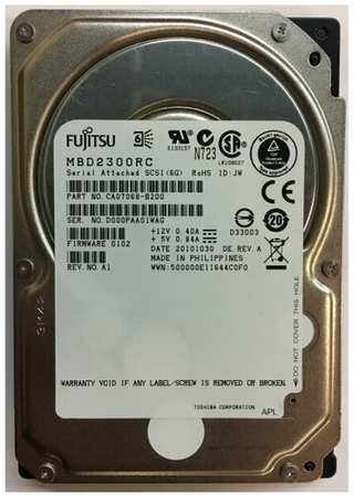 Жесткий диск Fujitsu CA07068-B200 300Gb SAS 2,5″ HDD