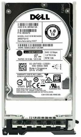 Жесткий диск Dell 0VTHDD 1,8TB 10000 SAS 2,5″ HHD 198565160606