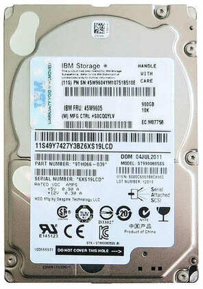 Жесткий диск IBM 45W9604 900Gb 10000 SAS 2,5″ HDD