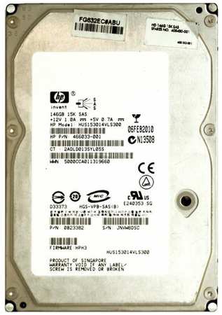 Жесткий диск HP 0B23382 147Gb SAS 3,5″ HDD 198565174770
