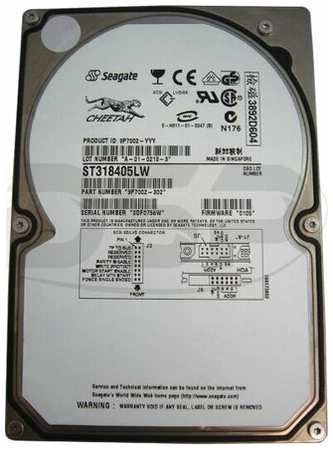 Жесткий диск Seagate ST318405LW 18,4Gb 10000 U160SCSI 3.5″ HDD 198565176459