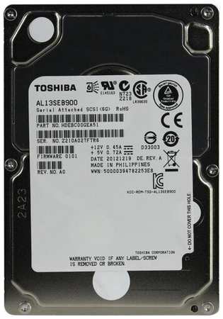 Жесткий диск Toshiba HDEBC00GEA51 900Gb SAS 2,5″ HDD 198565187501