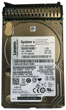 Жесткий диск Lenovo 00NA495 1Tb 7200 SAS 2,5″ HDD 198565190488
