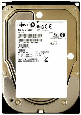 Жесткий диск Fujitsu MBA3073RC 73,5Gb SAS 3,5″ HDD 198565284722