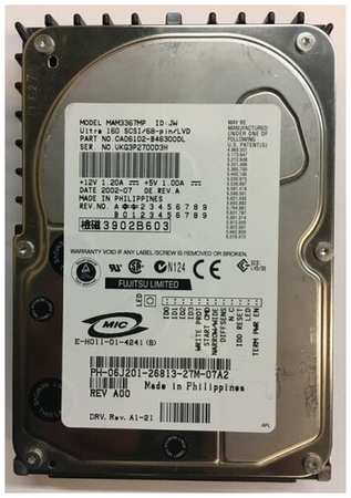 Жесткий диск Fujitsu MAM3367MP 36,7Gb 15000 U160SCSI 3.5″ HDD 198565286443
