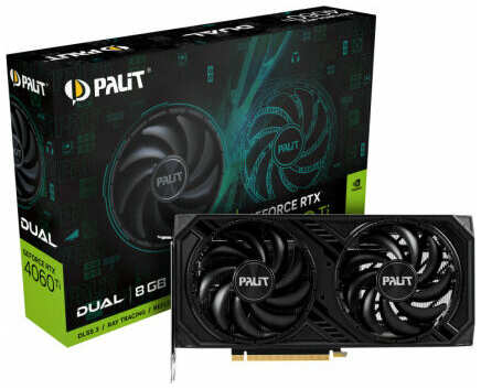 Видеокарта Palit GeForce RTX 4060 Ti DUAL 8G