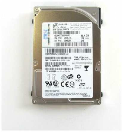 Жесткий диск IBM 26K5266 36Gb 10000 SAS 2,5″ HDD 198565949819