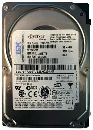 Жесткий диск IBM 26K5778 36Gb 10000 SAS 2,5″ HDD