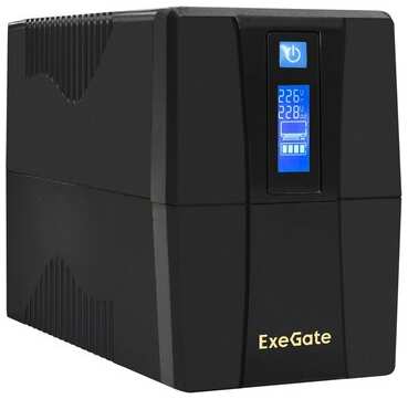 Интерактивный ИБП ExeGate SpecialPro Smart LLB-650 LCD EX292772RUS черный 360 Вт