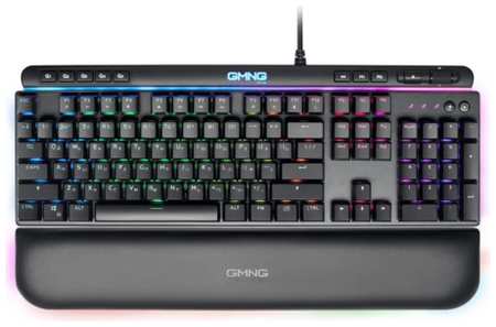 Oklick Клавиатура Оклик GMNG 999GK механическая черный/серебристый USB Multimedia for gamer LED (подставка для запястий) (1091218) 198567832302