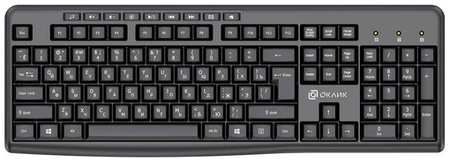 Oklick Клавиатура Оклик K225W черный USB беспроводная Multimedia (1875232) 198567832333