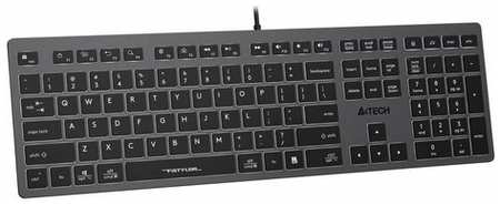 Клавиатура A4Tech Fstyler FX60 серый/белый USB slim Multimedia LED 198567865783