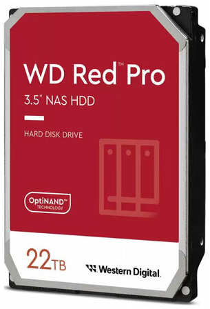 Western Digital Жесткий диск WD 22TB 3.5″ 7200 RPM, SATA 6 Gb/s, CMR, 512 MB Cache WD221KFGX 198574142460
