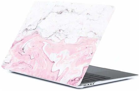 Чехол Gurdini для MacBook Pro 14 (M1) 2021 розовый мрамор (Стиль 17) 198576179597
