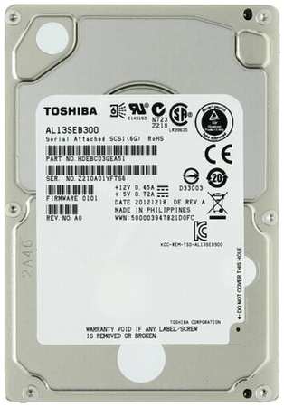 Жесткий диск Toshiba AL13SEB300 300Gb SAS 2,5″ HDD 198580402687